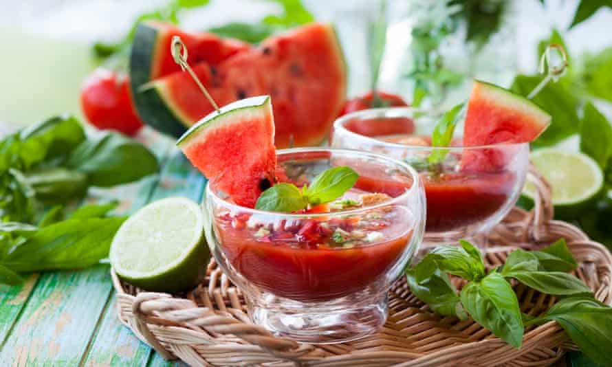 Watermelon gazpacho