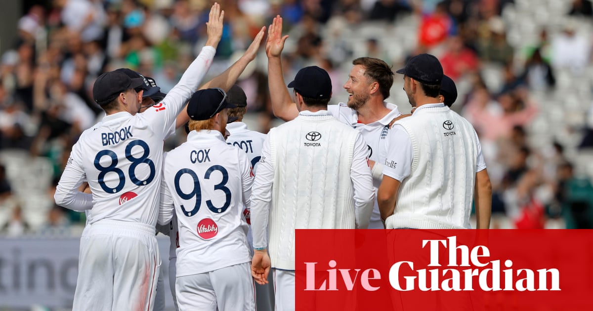 England beat Pakistan by 194 runs: second men’s cricket Test, day four – as it happened