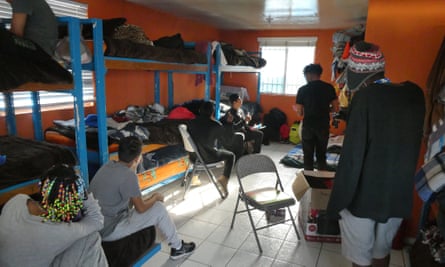 Boys at the Casa YMCA, a shelter for unaccompanied child migrants in Tijuana.