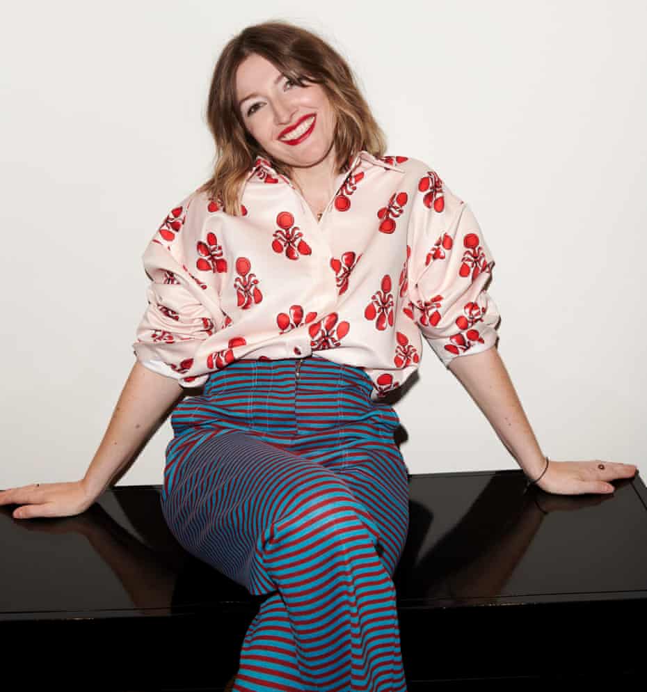Kelly Macdonald wears shirt by emiliawickstead.com and trousers by paulsmith.com