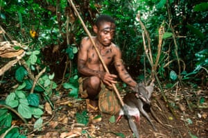 A hunter from the Baka tribe