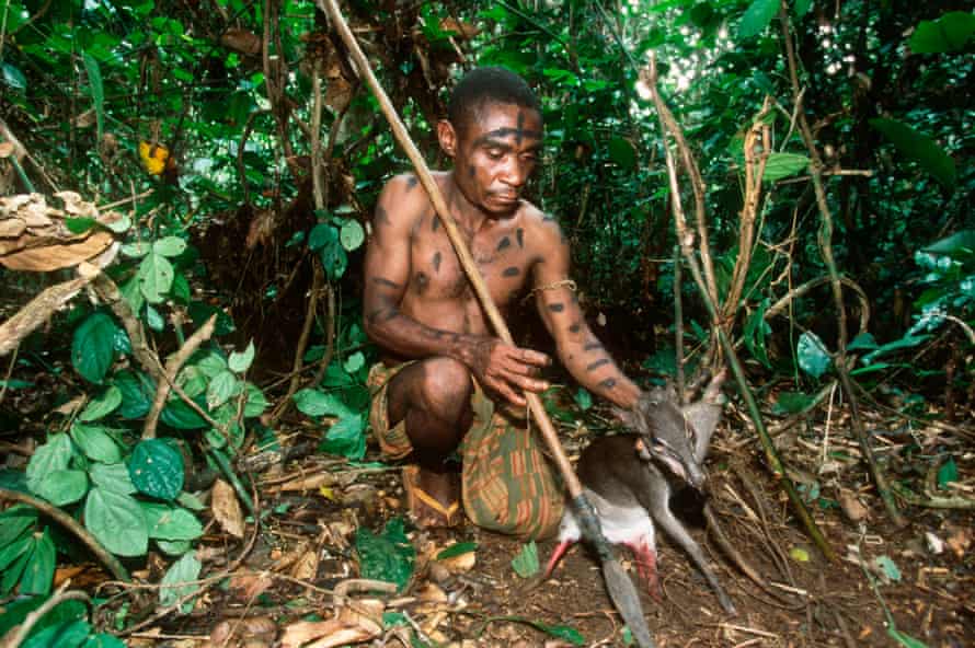 A hunter from the Baka tribe