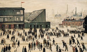 Going to the Match (1953). Heavily influenced by Bolton’s Burnden Park, and painted the very year the team lost to Blackpool in the Matthews Final.
