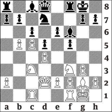 Niemann (Black, to move) went 1….Qa5?? 2 bxc6 bxc6 3 Nxd5! Qxd2 4 Nxf6 CHECK followed by 5 Nxd2 and White is a pawn up without compensation, which Erijaisi duly converted. This small tactic can arise from various openings .