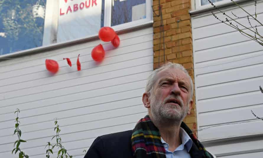 Jeremy corbyn outside his house in london