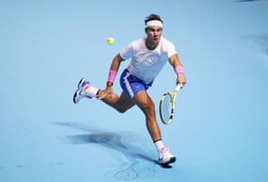 Nadal returns.