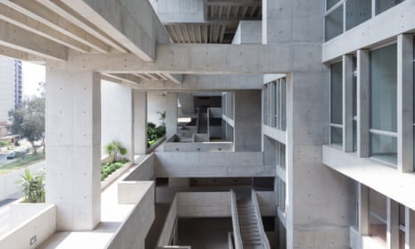 ‘Spaces inbetween’ … the Universidad de Ingenieria y Tecnologia (UTEC), in Lima, by Grafton Architects – led by Yvonne Farrell and Shelley McNamara.