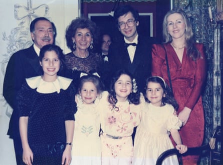 Serena Kutchinsky with her father, mother, sister, cousins and grandparents in 1984, at her grandfather’s 70th birthday party at the Dorchester hotel in London.