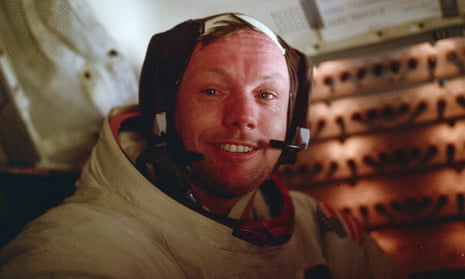 Neil Armstrong in the lunar module on 21 July, 1969.
