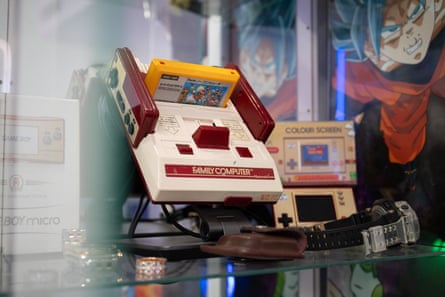 A retro ‘Nintendo Family Computer’, sold in Japan as a forerunner to the Nintendo Entertainment System (NES)