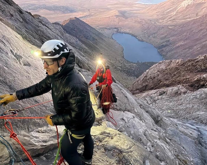 Volunteers rescue man stuck on 10,000ft-high ledge in Sierra Nevada
