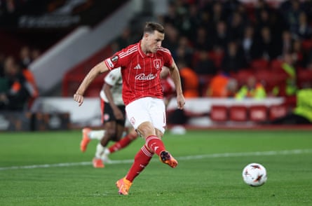 Chris Wood scores a penalty