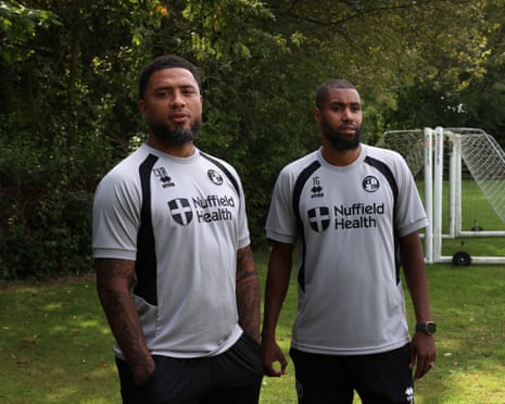CrawleyâÂÂs manager, Colin Kazim-Richards, and his assistant Julian Gray (right).