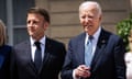 French president Emmanuel Macron hosts US president Joe Biden at Palais Elysée in Paris