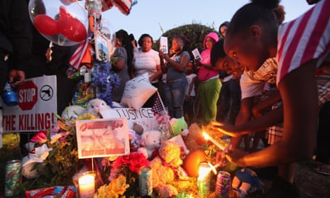 Supporters at a memorial to murdered teenager Trayvon Martin, the subject of the ‘moving’ For You