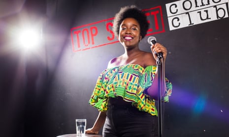 ‘Politically charged’: Lolly Adefope at the Top Secret Comedy Club in London.