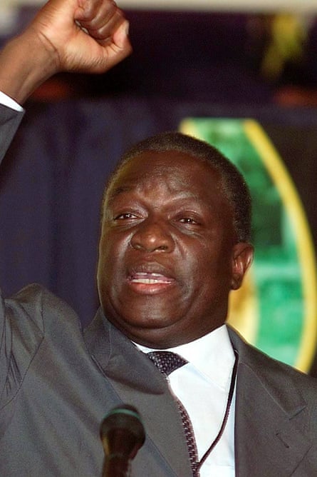 Emmerson Mnangagwa in 2002. The vice-president is known as ‘the crocodile’.