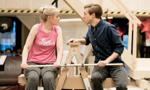 Anne-Marie Duff and Arthur Darvill in rehearsals for Sweet Charity at the Donmar Warehouse.