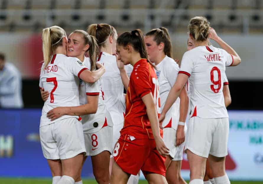 England just keep going. Georgia Stanway steps up for number five.