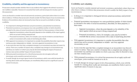 Updated guidance to prosecutors