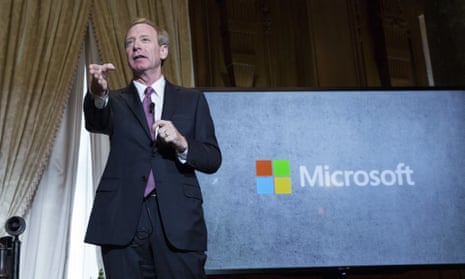 Microsoft’s president Brad Smith, who said the government will ‘have to go through us’ to deport any employee affected by ending DACA.