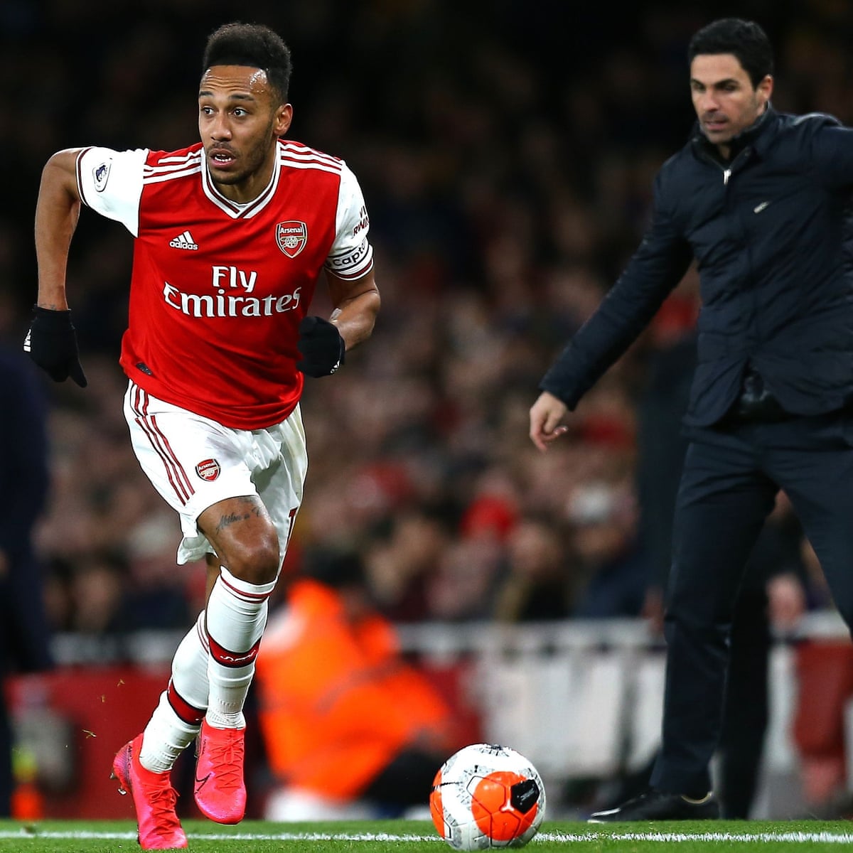 Mikel Arteta Optimistic Aubameyang Will Sign New Arsenal Contract Arsenal The Guardian