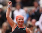 French Open 2026: Shnaider stuns Sabalenka to reach semis; Auger-Aliassime v Cobolli – live