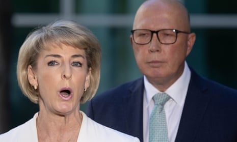 Shadow attorney-general Michaelia Cash and opposition leader Peter Dutton.