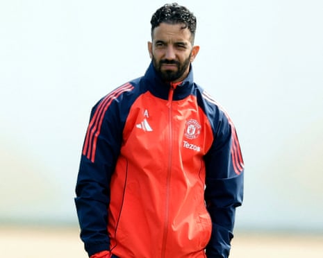 Ruben Amorim faces a Boxing Day assignment against Newcastle. Photograph: Jason Cairnduff/Action Images/Reuters
