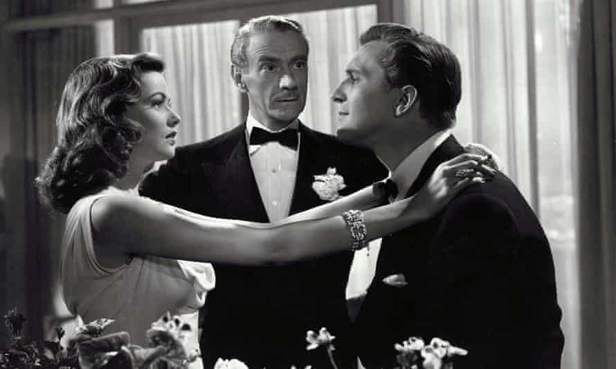 Sneaky Society… Gene Tierney, Clifton Webb and Vincent Price in Laura.