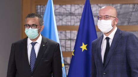 WHO chief and president of European council give briefing on pandemic treaty – watch live