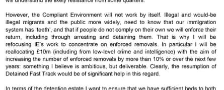 Paragraph from Rudd's letter to May