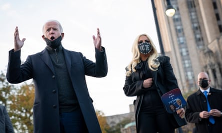 Joe Biden and Lady Gaga