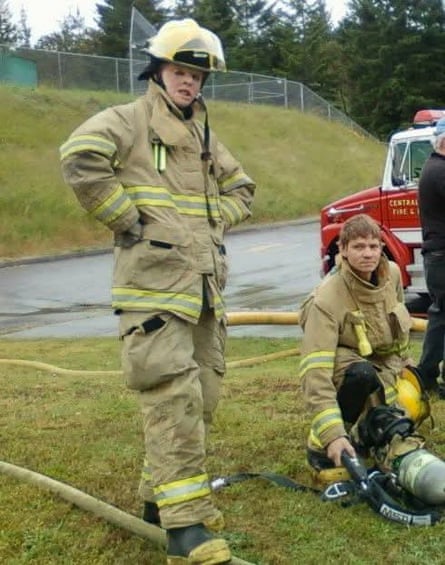 Image of Terry McCarty as a volunteer firefighter