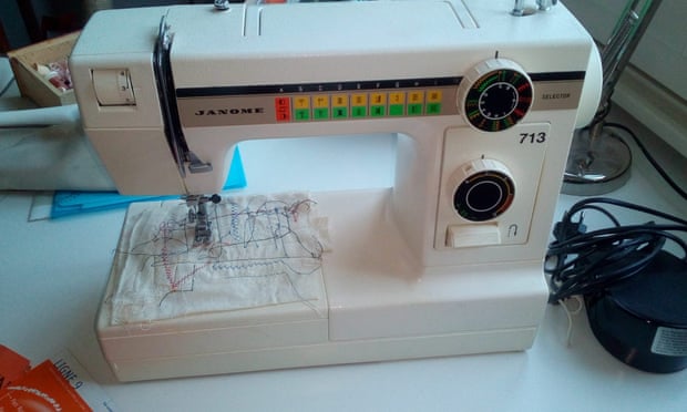 A 40-year-old Janome sewing machine.