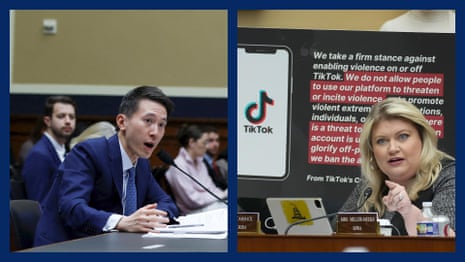 TikTok CEO shown video threatening committee chair during Congress hearing – video