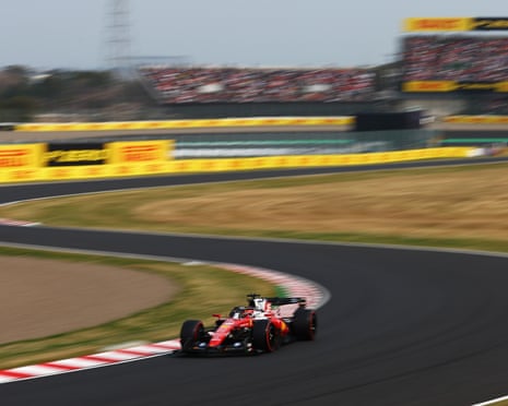 फ़ेरारी ड्राइवर चार्ल्स लेक्लेर सुजुका में फ़ॉर्मूला वन जापानी ग्रां प्री के लिए अर्हता प्राप्त करने में सबसे तेज़ हैं