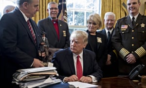 Trump Faces Day Of Struggles Over Betsy Devos And Travel Ban Us News The Guardian