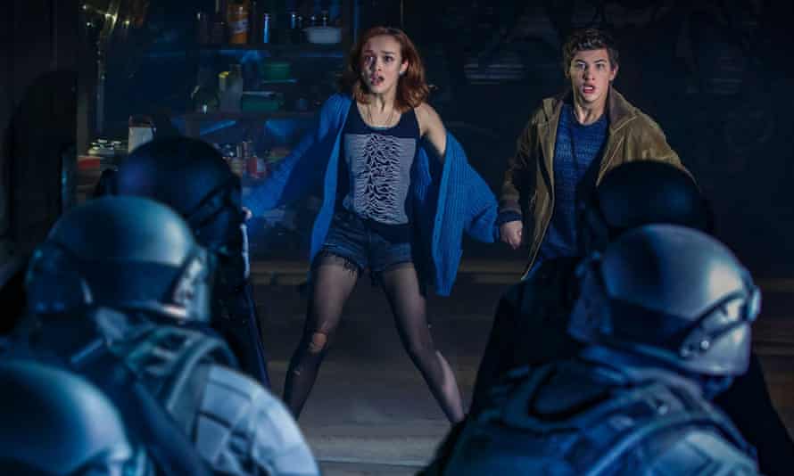 Olivia Cooke and Tye Sheridan in Ready Player One.