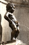 The Manneken Pis statue in Brussels