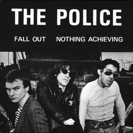 Sting, Stewart Copeland and original guitarist Henry Padovani on the cover of the Police’s first single.