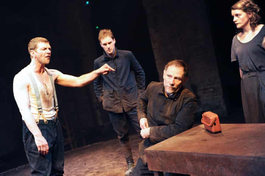 Sam Hazeldine, Paul Rattray, Danny Webb and Matti Houghton in Steel’s Ditch at the Old Vic Tunnels, London, 2010.