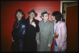 Mick Jagger, Keith Richards, Charlie Watts and Ronnie Wood at the 100 Club in London on 24 Feb 1986
