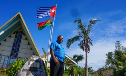 West Papuan priest, Father Dorman Wandikbo, in Port Vila, Vanuatu.