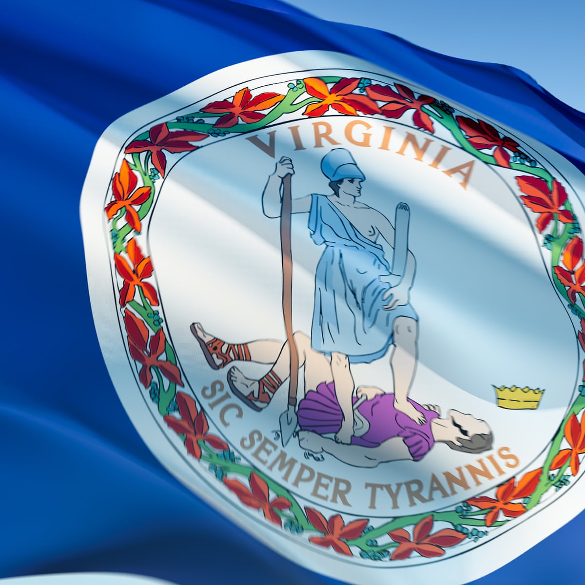 What a boob: Texas school district bans Virginia state flag and seal over naked breast | Texas | The Guardian