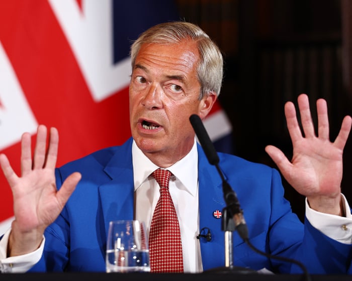 It must be tricky for Nige to remember what’s what. It’s so hideously complicated | John Crace — image supplied by The Guardian Politics's feed