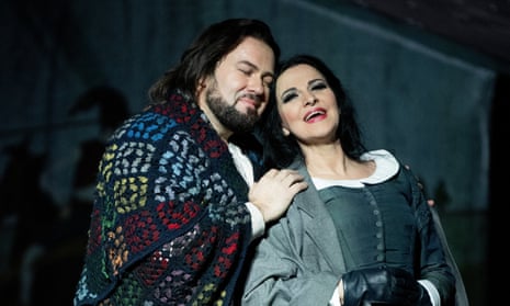 Admirably unsentimental: Stefan Pop as Rodolfo with Angela Gheorghiu (Mimì) in La boheme at the Royal Opera House, January 2024.