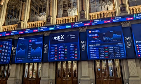 Screen at Spain’s IBEX stock exchange