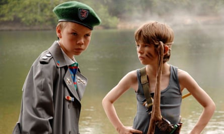 Poulter, left, with Bill Milner in Son of Rambow.