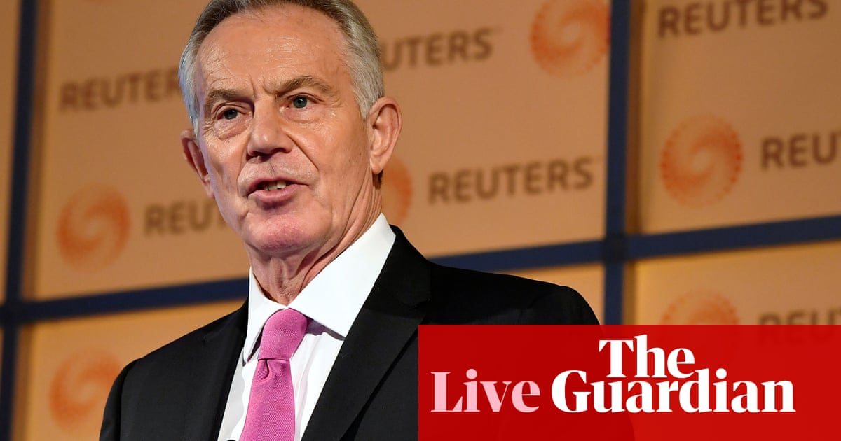 General election: Blair says Tories and Labour both 'peddling fantasies' in campaign– live news